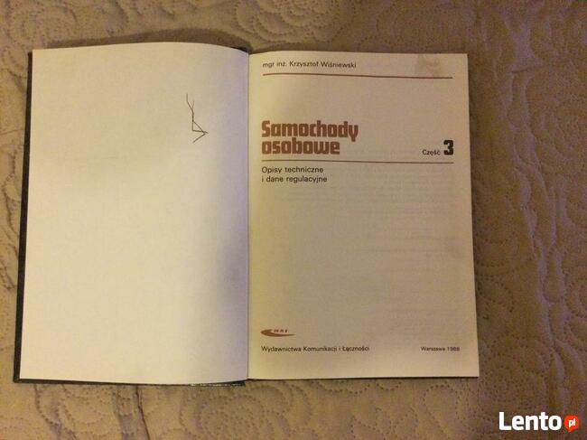 Sprzedam książkę samochody osobowe cześć 3