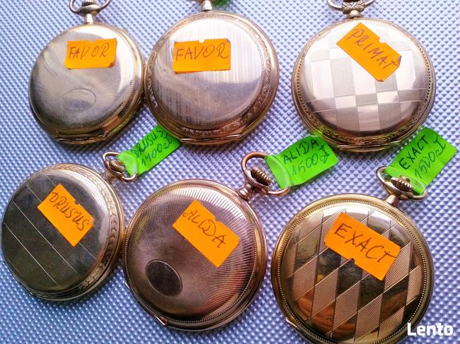 Zegarki kieszonkowe 3 deklowe złocone 18 K sprawne