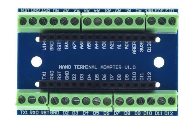 Adapter karty rozszerzenia wraz z Arduino NANO v3.0