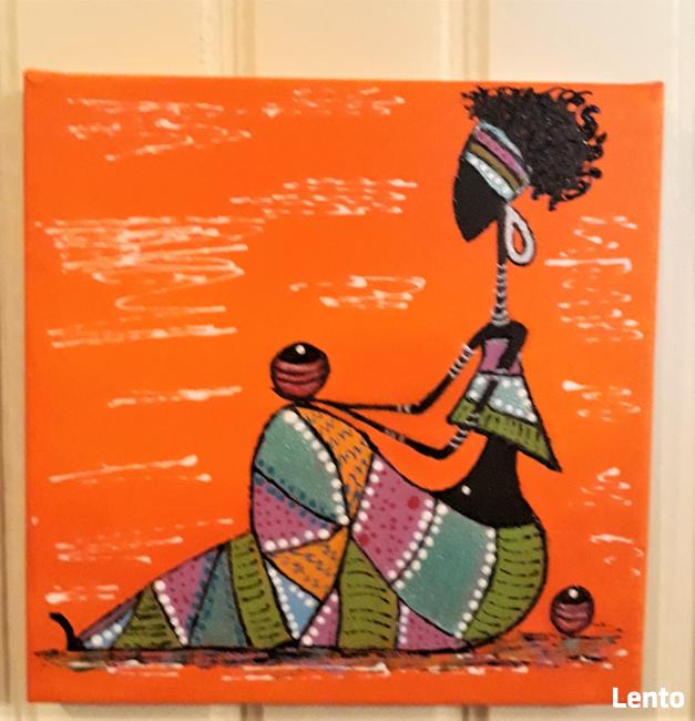 obraz, tryptyk, dekoracje, afrykańskie kolory