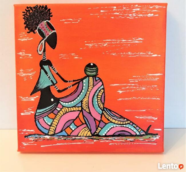 obraz, tryptyk, dekoracje, afrykańskie kolory