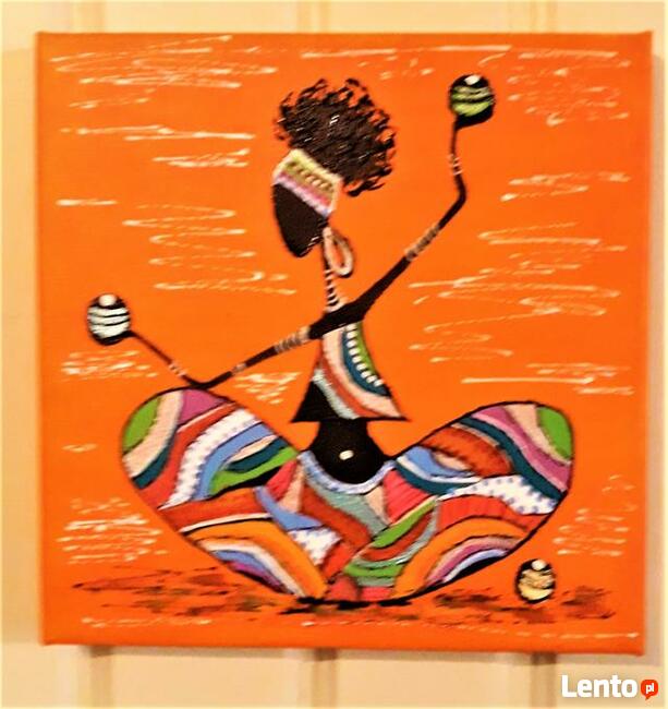 obraz, tryptyk, dekoracje, afrykańskie kolory