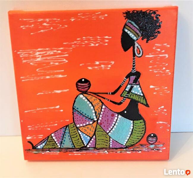 obraz, tryptyk, dekoracje, afrykańskie kolory