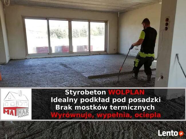 Posadzki wylewki anhydrytowe, styrobeton, Dzierżoniów