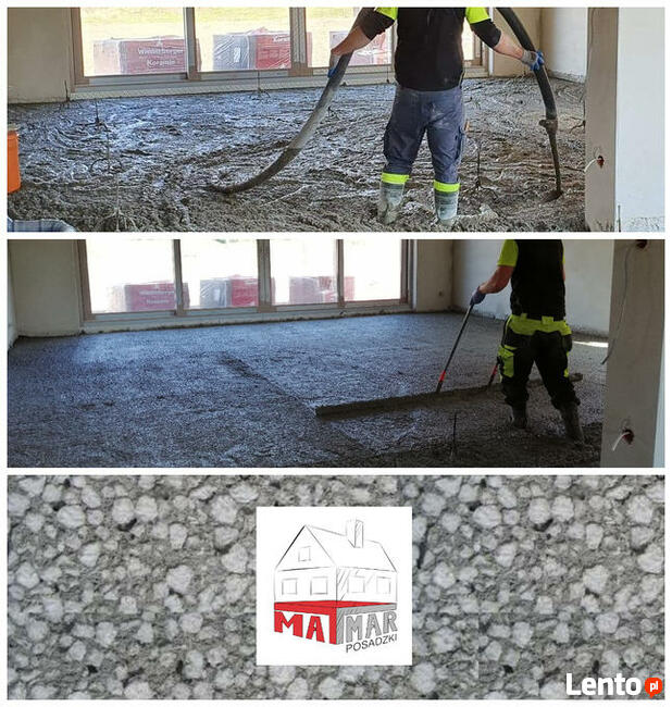 Posadzki wylewki anhydrytowe, styrobeton, Dzierżoniów