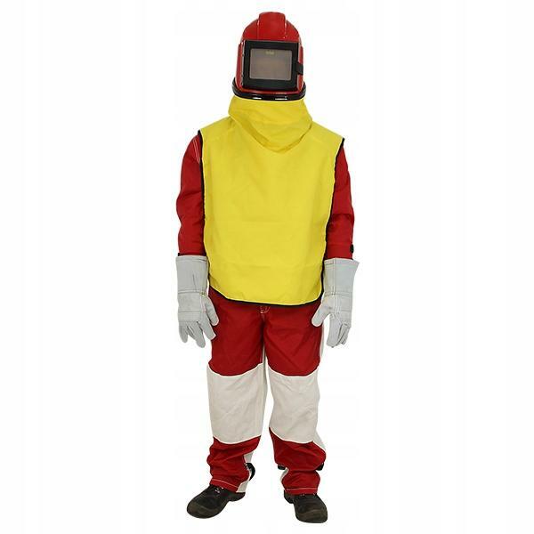 MASKA KOMBINEZON RĘKAWICE BHP DO PIASKOWANIA