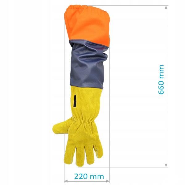 RĘKAWICE SKÓRZANE DŁUGIE DO PIASKARKI PIASKOWANIA