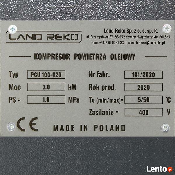 KOMPRESOR POWIETRZA 100l 400V LAND REKO 620L/MIN