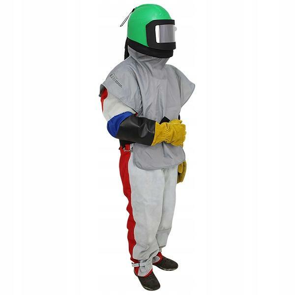 ZESTAW BHP KASK STRÓJ DO PIASKOWANIA PIASKARKI