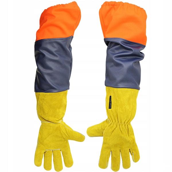 RĘKAWICE SKÓRZANE DŁUGIE DO PIASKARKI PIASKOWANIA