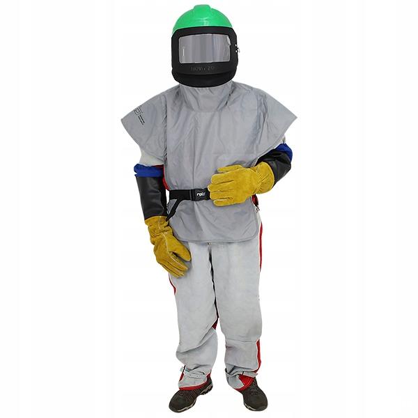 ZESTAW BHP KASK STRÓJ DO PIASKOWANIA PIASKARKI