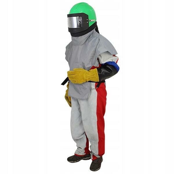 ZESTAW BHP KASK STRÓJ DO PIASKOWANIA PIASKARKI