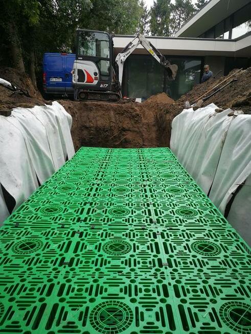 Aquagarden Zagospodarowanie wody deszczowej drenaż opaskowy