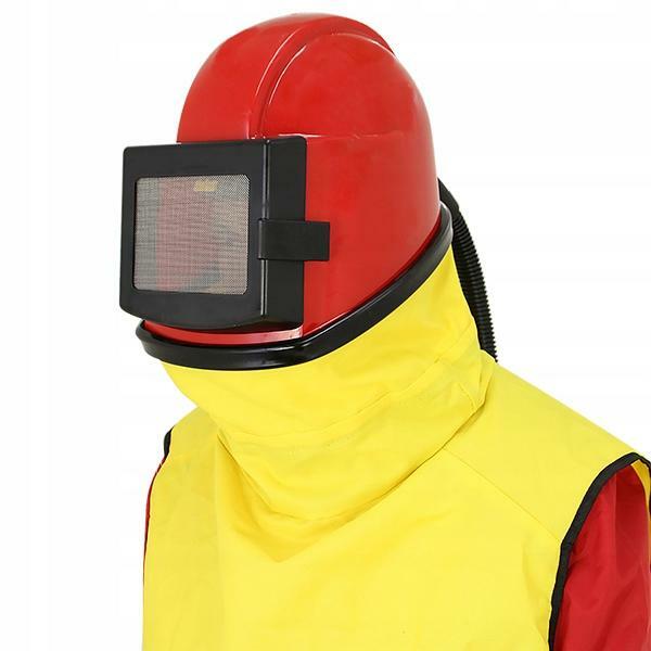 MASKA KOMBINEZON RĘKAWICE BHP DO PIASKOWANIA