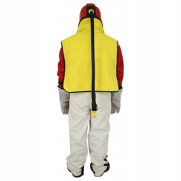 MASKA KOMBINEZON RĘKAWICE BHP DO PIASKOWANIA