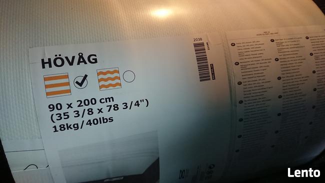 HOVAG IKEA materac sprężynowy 90x200cm twardy NOWY ŁÓDŹ