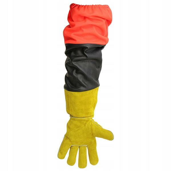 RĘKAWICE SKÓRZANE DŁUGIE DO PIASKOWANIA ŚRUTOWANIA