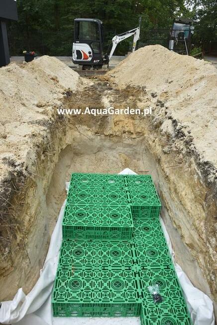 Drenaż i rozsączanie - studnia chłonna - deszczówka