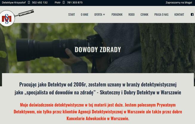 SKLEP DETEKTYWISTYCZNY SPY Warszawa. Akcesoria szpiegowskie.