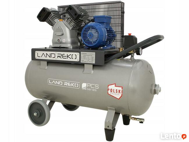 KOMPRESOR POWIETRZA 100l 400V LAND REKO 420L/MIN