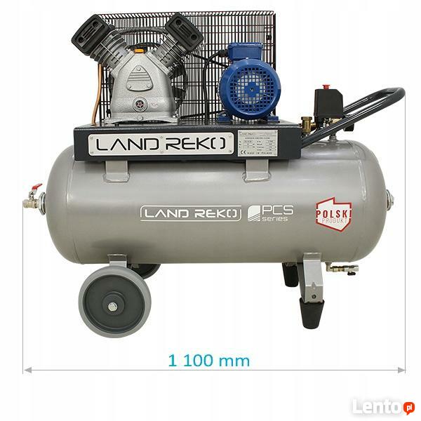 KOMPRESOR POWIETRZA 100l 400V LAND REKO 420L/MIN