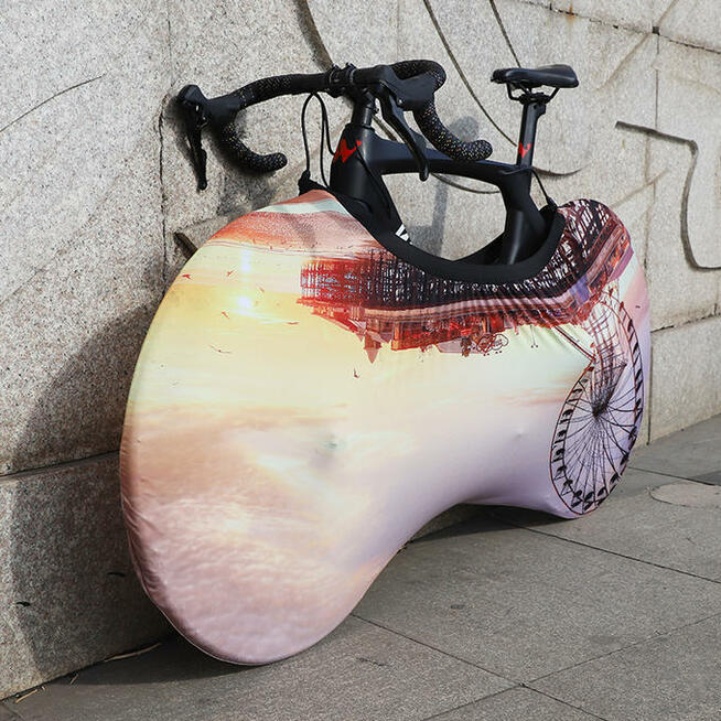 Ozdobny pokrowiec na rower-dekoracja i ochrona deszcz, słońc