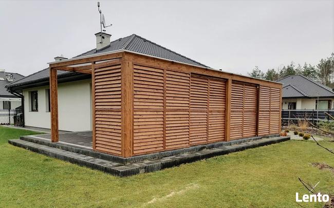 Ruchome deseczk Lamele Shuttersy z Modrzewia Zewnętrzne