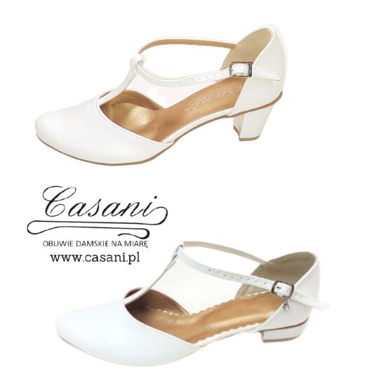 CASANI buty damskie na miarę weselne ślubne na duże szerokie