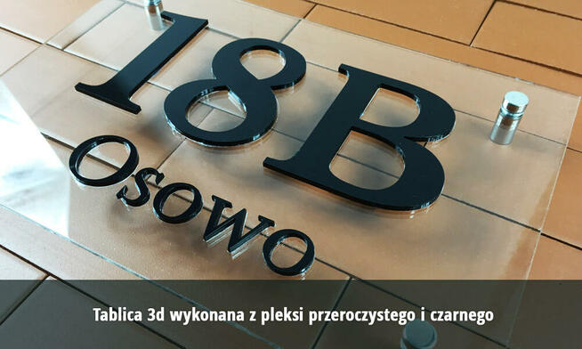 Tabliczka na dom 3D 40x30 cm