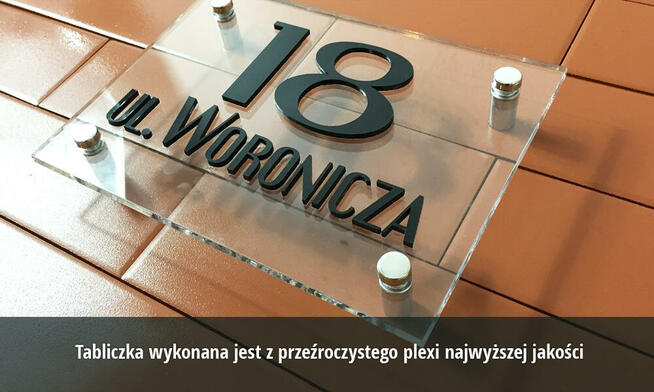 Tabliczki na dom 3D 20x15 cm