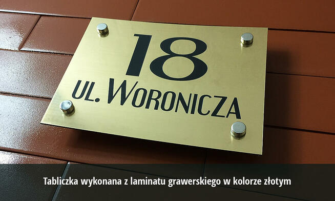 Tabliczka na dom GRAV 40x30 cm gr. 3,2 mm