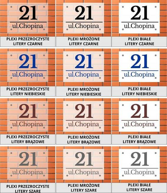 Tabliczka na dom STANDARD 30x20 cm