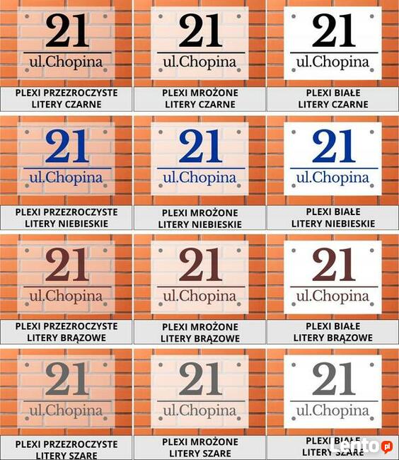 Tabliczka na dom STANDARD 40x30 cm