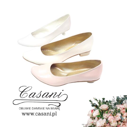 CASANI buty damskie na miarę weselne ślubne na duże szerokie