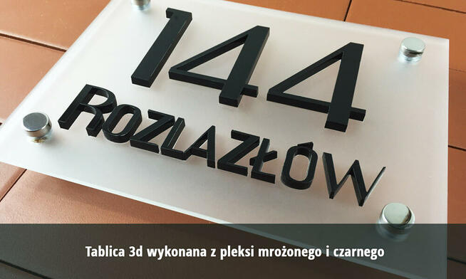 Tabliczki na dom 3D 20x15 cm