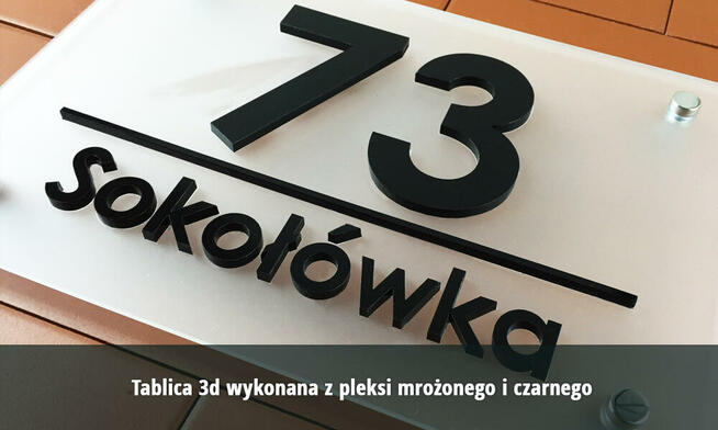 Tabliczka na dom 3D 40x30 cm