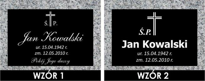 Tablica nagrobna 30x20 cm