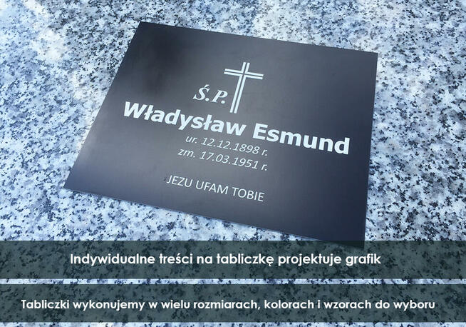 Tablica nagrobna 30x20 cm