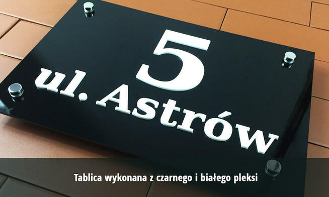 Tabliczki na dom 3D 20x15 cm