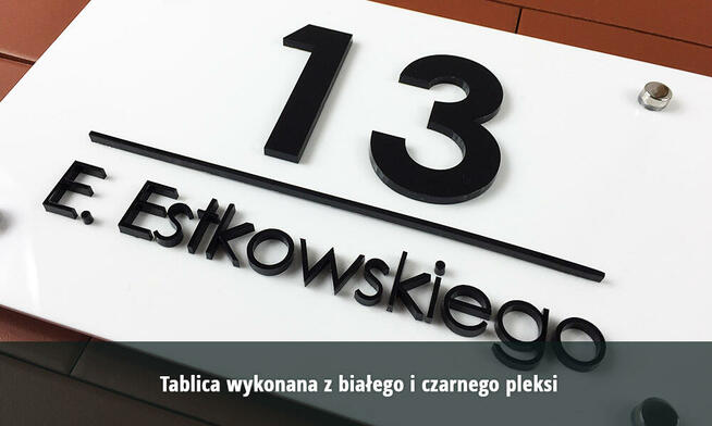 Tabliczka na dom 3D 30x20 cm