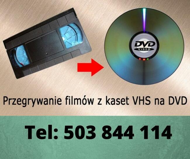 Przegrywanie kaset VHS.