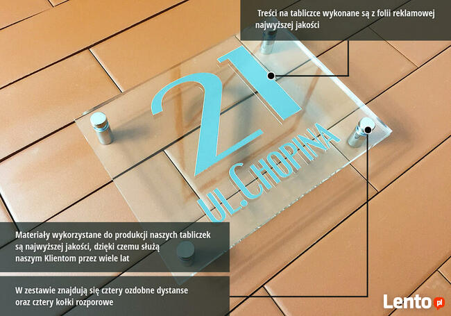 Tabliczka na dom STANDARD 40x30 cm