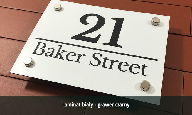 Tabliczka na dom GRAV 40x30 cm gr. 3,2 mm