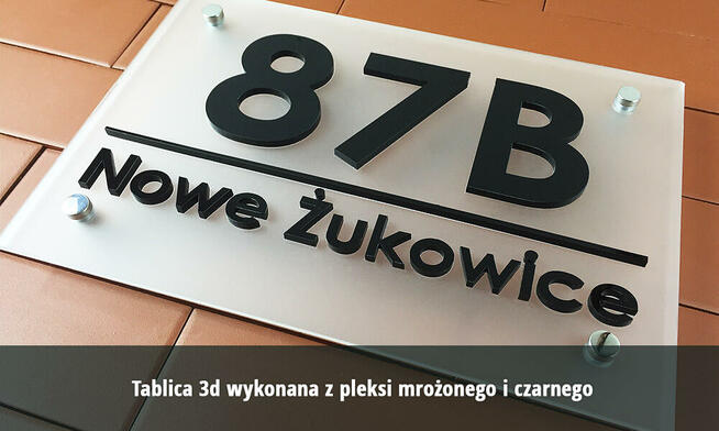 Tabliczki na dom 3D 20x15 cm