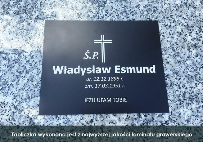 Tablica nagrobna 30x20 cm