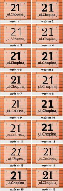 Tabliczka na dom STANDARD 20x15 cm