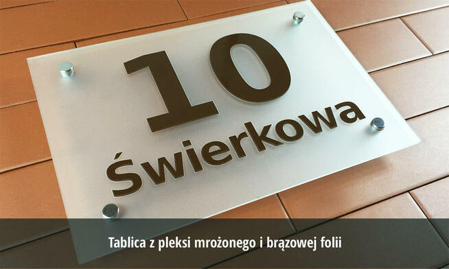 Tabliczka na dom STANDARD 20x15 cm