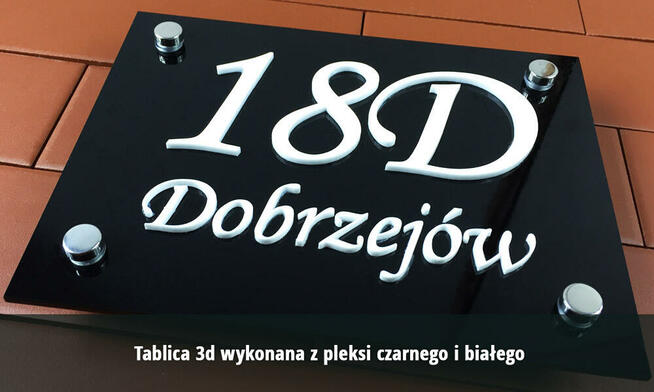 Tabliczki na dom 3D 20x15 cm