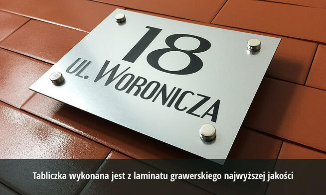 Tabliczka na dom GRAV 40x30 cm gr. 3,2 mm