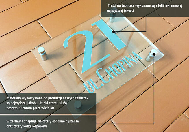 Tabliczka na dom STANDARD 20x15 cm